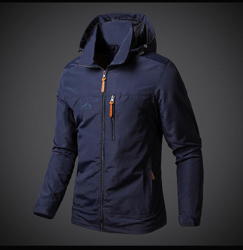 Jacket Men's Spring and Autumn New Casual Versatile Loose Youth Top Men's Jacket Summer Hooded Clip