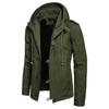 Winter Fashion Men Jacket Outwears Cotton Padded Hooded Coat Casual Jacket Loose Outwear