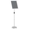 Exhibition Stand Silver 30 X 25 X 128 Cm Aluminium