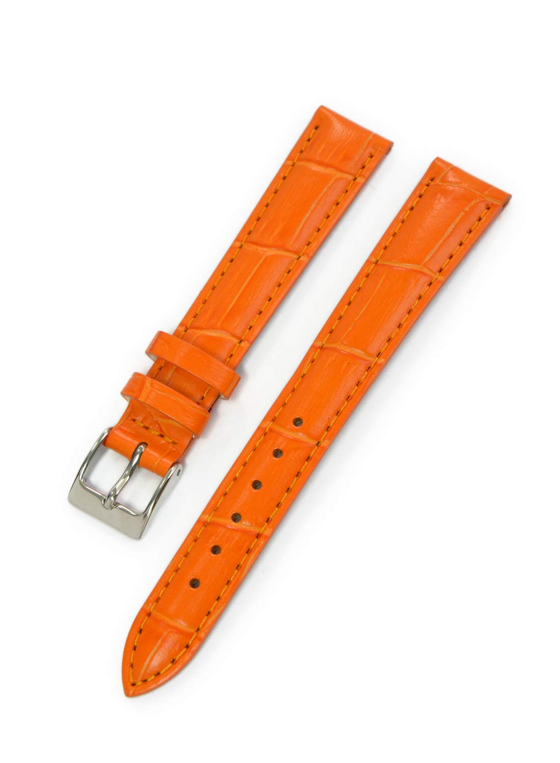 

CASSIS [Cassis] Calf Crocodile Embossed Watch Strap DONNA Croco Calf 14mm Orange with Replacement Tool D0000312086014M