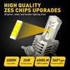 For Motorcycle H4 6000K LED Hi/Lo Front Beam Light Bulb Bright Super Headlight