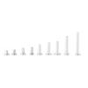 450pcs M2.5 Flat Head Aluminum Rivets Flat Head Solid Rivet 3mm 20mm Length
