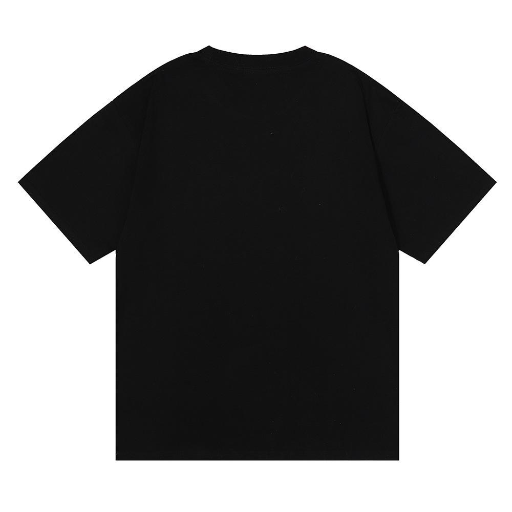 Grenzüberschreitende europäische und amerikanische Trendmarke RHUDE Kunst abstraktes Design bedrucktes kurzärmeliges T-Shirt für Männer und Frauen Paare High Street locker