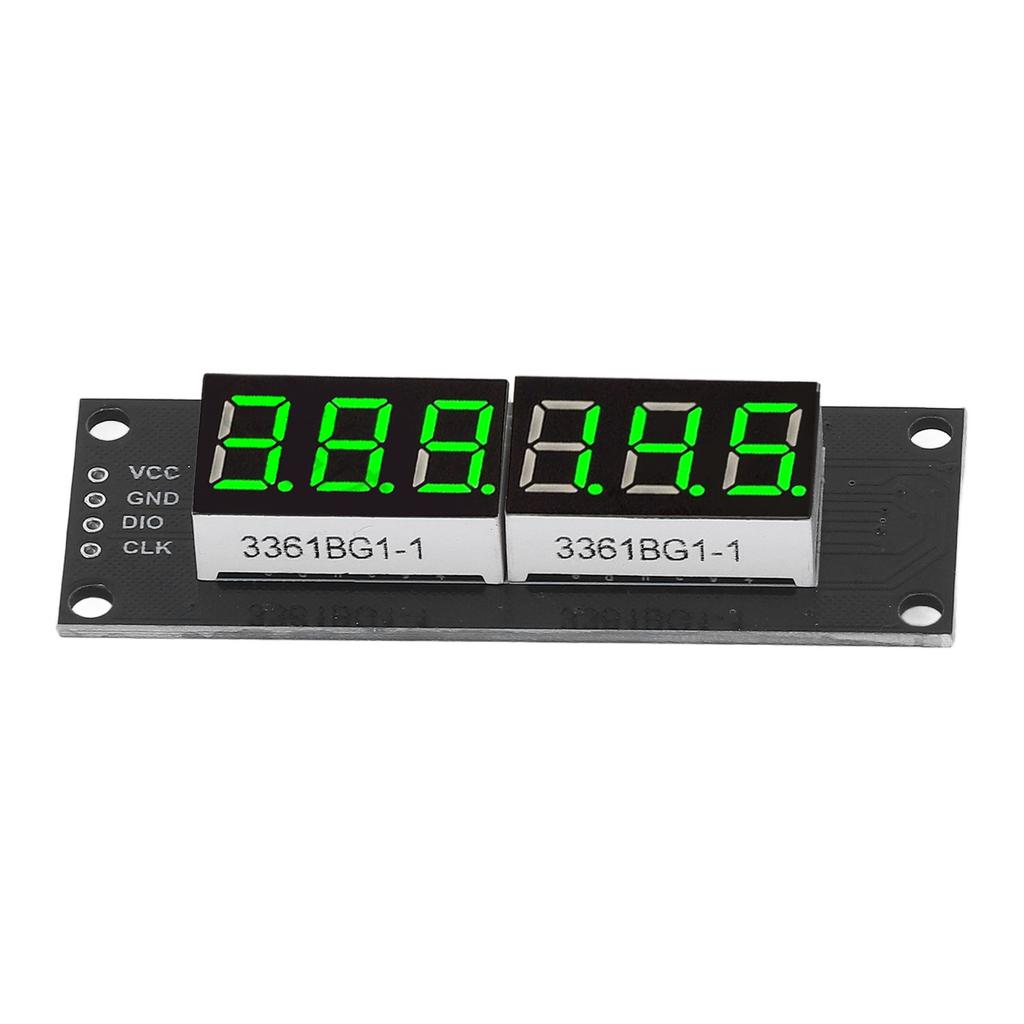 LED-Digitalanzeigeröhre 0,36 Zoll 6 Bit 7 Segment TM1637 LED-Uhranzeigemodul mit grünem Licht 5 V