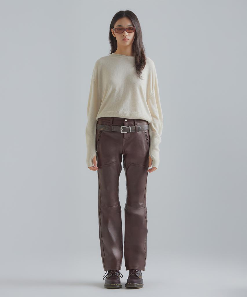 Peulaentigseobiseu Volume Sleeve Cashmere Knit - Ivory