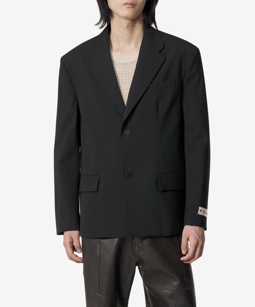 Marni 2-Button Single Regular Jacket - Black / Gumu0122U0Utp77100N99
