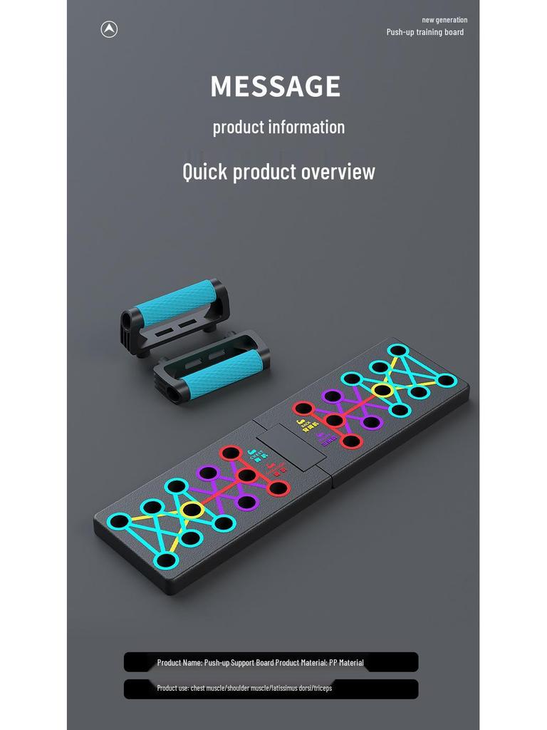 Multifunctional Push-up & Sit-up Bar: Abdominal & Chest Muscle Trainer