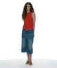 PARTIMENTO WOMEN Studded Hoodie Knit Top_Chili Red
