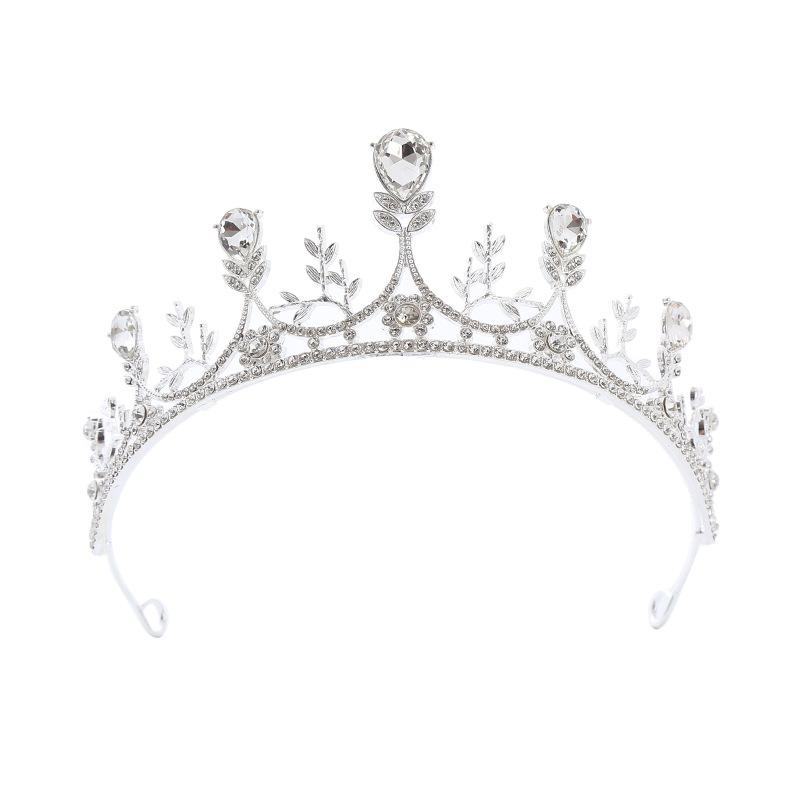 

Свадебная корона, аксессуары для волос из сплава, тиара для банкетных волос, королевская корона для выпускного бала