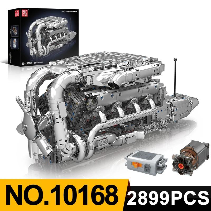 Modelová řada Stavebnice motorů Technické STEM hračky Nádrž Moc Motor V8 Superauto V12 Stavebnice Montážní sada Hračka Děti Dospělí Dárek