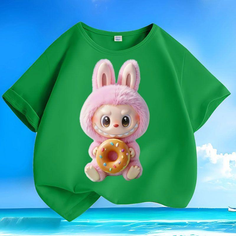 Pure Cotton Fashionable T-shirts for Children, Short-sleeved Tops for Boys and Girls In Summer