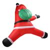 5.9ft Xmas Inflatable Santa Outdoor Decoration Climbing Santa with Present Bag Blow Up Decor Built In LED Light for