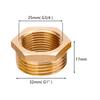 Pipe Installation Brass Reducer Adapter Brass Reducer Adapter Fitting Brass Thread Connector 1 Inch To 3 4 Inch Reducer