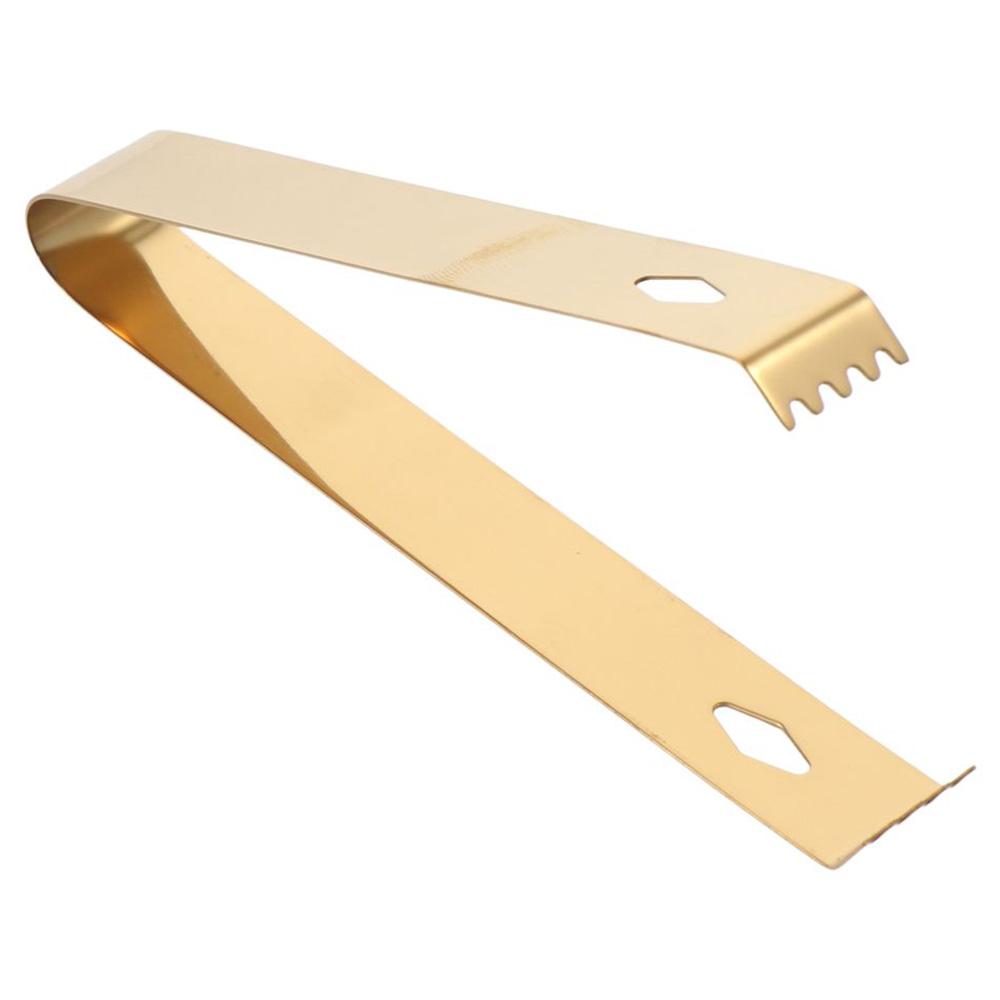 6.3" X 0.8" Ice Tong Easy Grip Metal Serving Tongs Kitchen Gadgets Mini Sugar Tongs Bar Ice Bucket