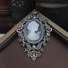 Kristall Strasssteine Cameo Vintage Broschen für Damen Königin Cameo Schönheitskopf Broschen Pin Kleidung Accessoires Mädchen Geschenke