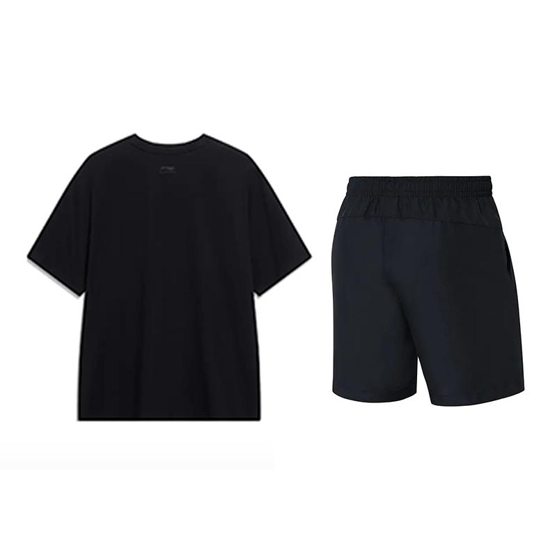 Li Ning Casual Sportswear Unisex Black AHSU803-2+YKST119-1