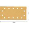 Bosch Professional 50x Feuilles abrasives Expert C470 à 14 trous pour Bois dur,Peinture sur bois,115x230 mm,Grain 60