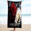 1PC Custom Name Roses Rain Beach Towel Highly Absorbent And Sand-Resistant Towel for Swimming, Pool, Yoga, And Travel Lightweight