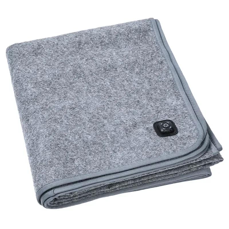 2025 Hot 6 Area 10W DC Heated Mat Plush Electric Blanket Single Mattress USB Type-C Interface Washable Office Bedroom Outdoor