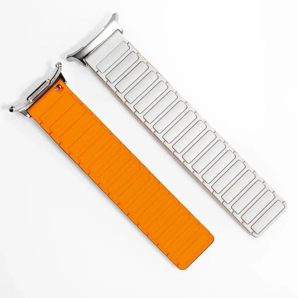 Magnetic Silicone Strap for Samsung Galaxy Watch 7 Ultra 47mm No Gaps Sport Band Bracelet for Galaxy Watch Ultra 47mm Wristband
