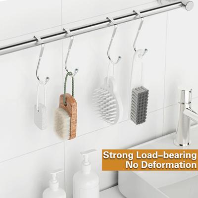 Türhaken, Edelstahl, S-Form, Doppelhaken, rostbeständig, langlebig, Handtuch-Kleiderbügel für Küche, Badezimmer