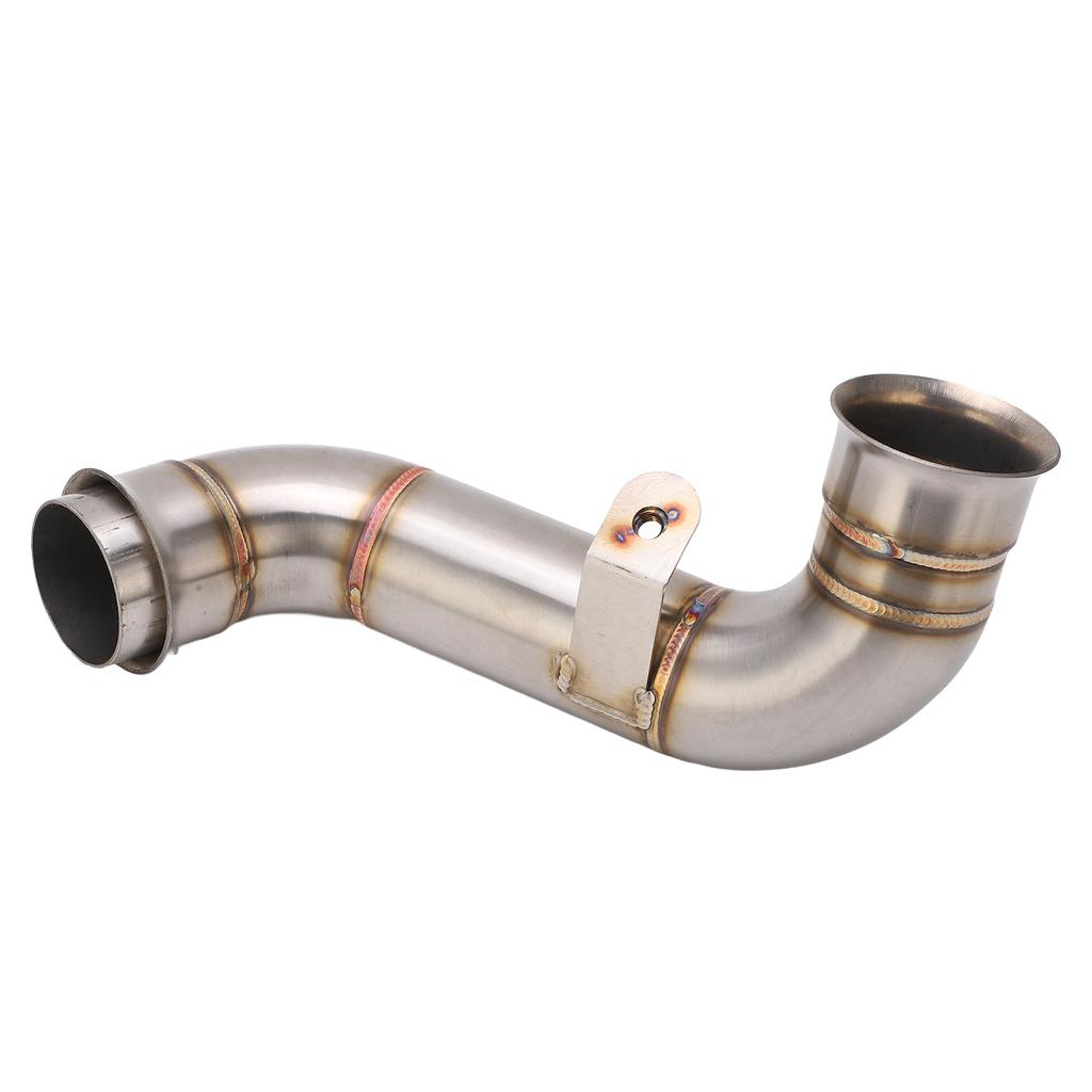 Motorcycle Middle Exhaust Pipe Stainless Steel Silver Rustproof Heat Resistant Replacement For Adventure 790 2019‑2022