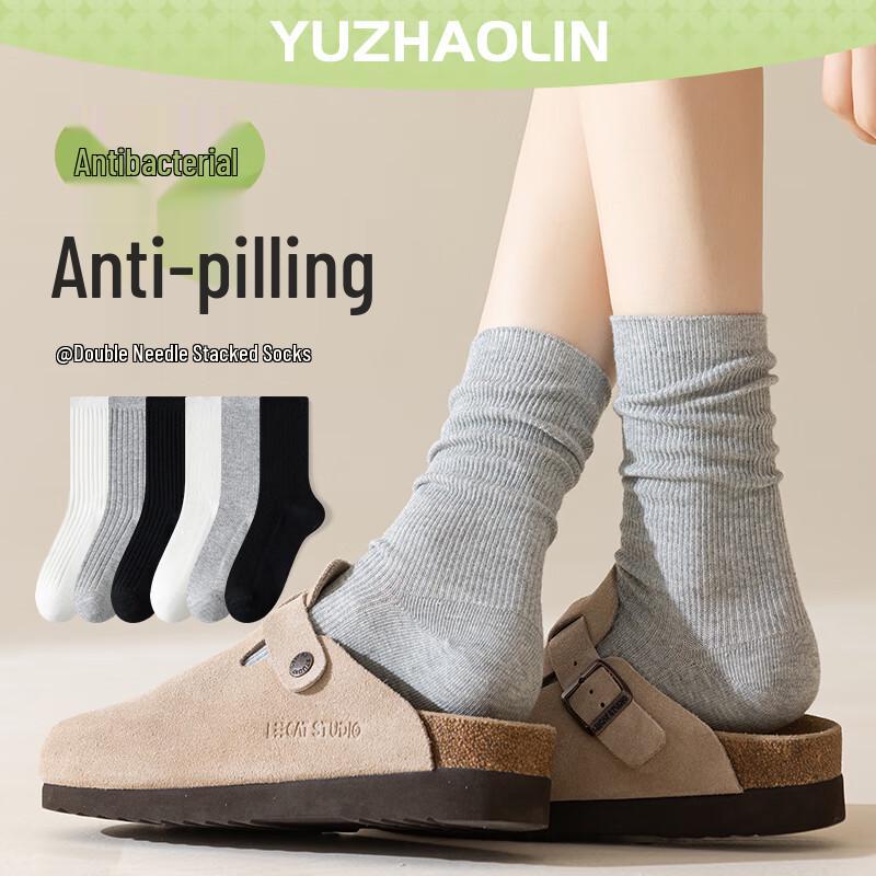 Yuzhaolin Women s Mid-Calf Cotton Socks One Size