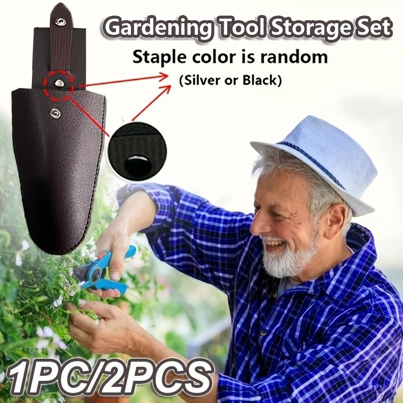 Pruning Scissors PU Leather Storage Pouch Protective Cover With Belt Clip Gardening Trimming Tool Holder Waist Carry Organizer