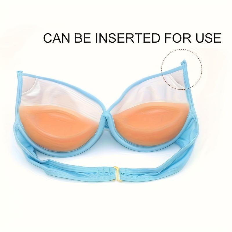 2PCS Invisible Silicone Bra Pads, Push Up Bra Inserts, Women Chest Cups Inserts, Removeable Inserts, Suitable for Bra