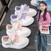 Spring Lightweight Girls Low Top Sneakers Casual White Shoes Soft Sole Comfortable Breathable for Kids
