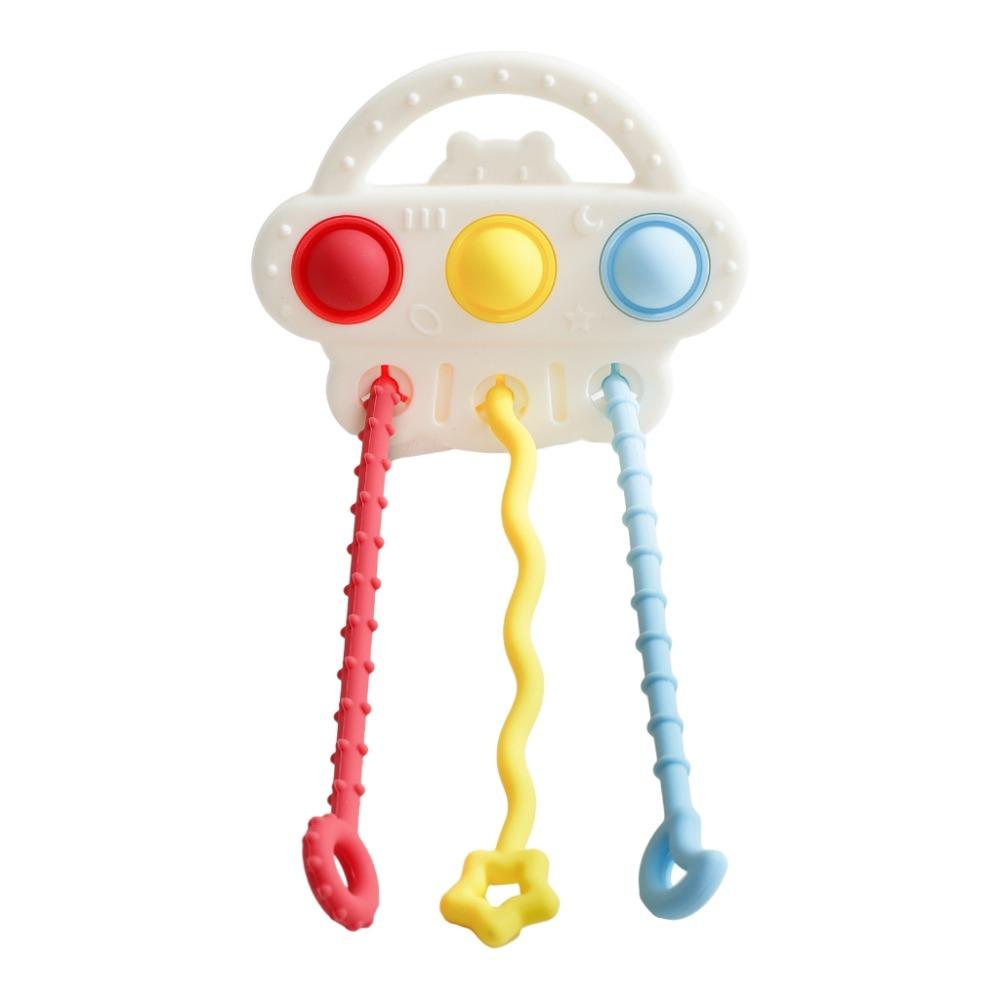 Educational Baby Soothing Rattle Finger Presser Game  for 0-12 Months Baby Sensory Cognition