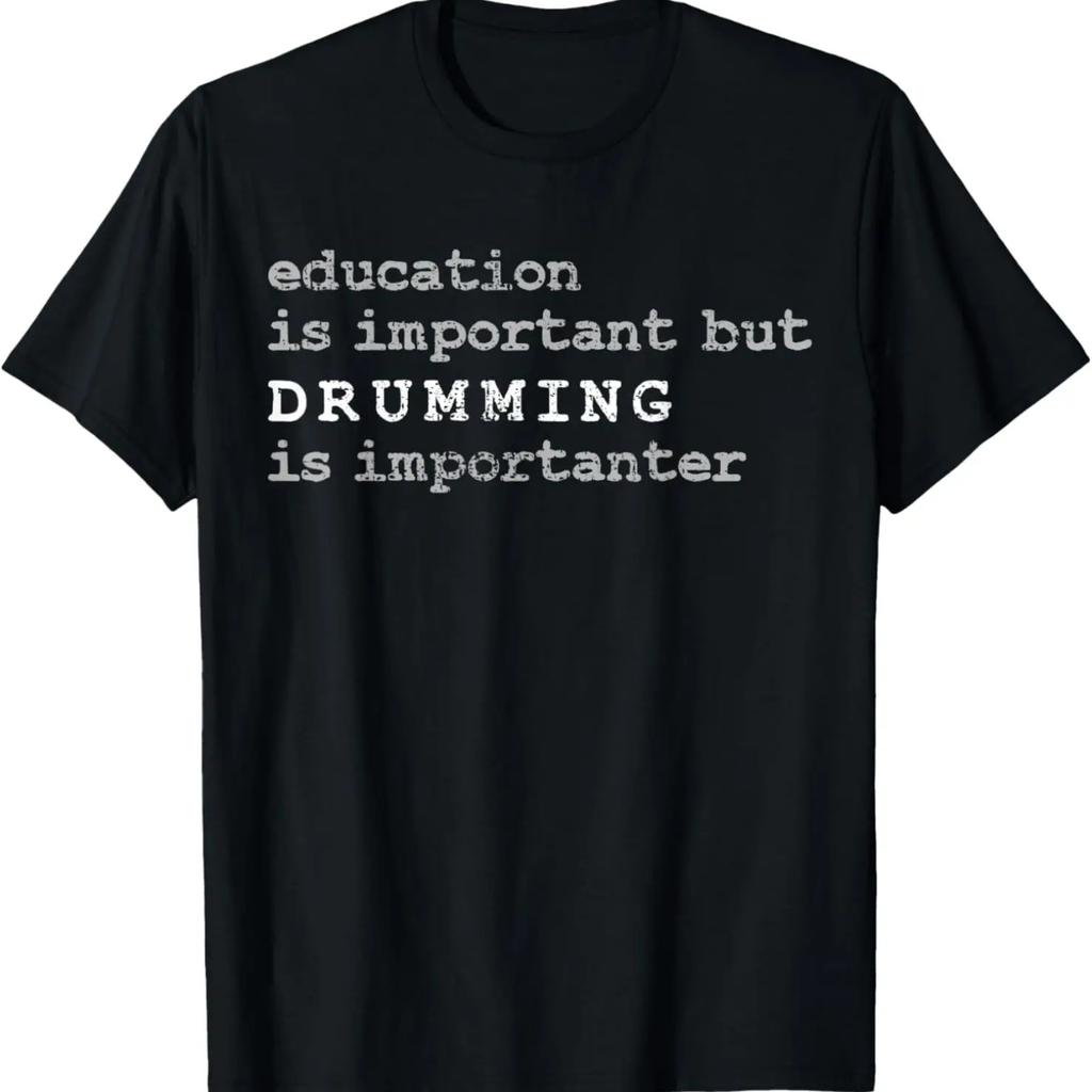 Drums Marching Band Drummer Education T-Shirt