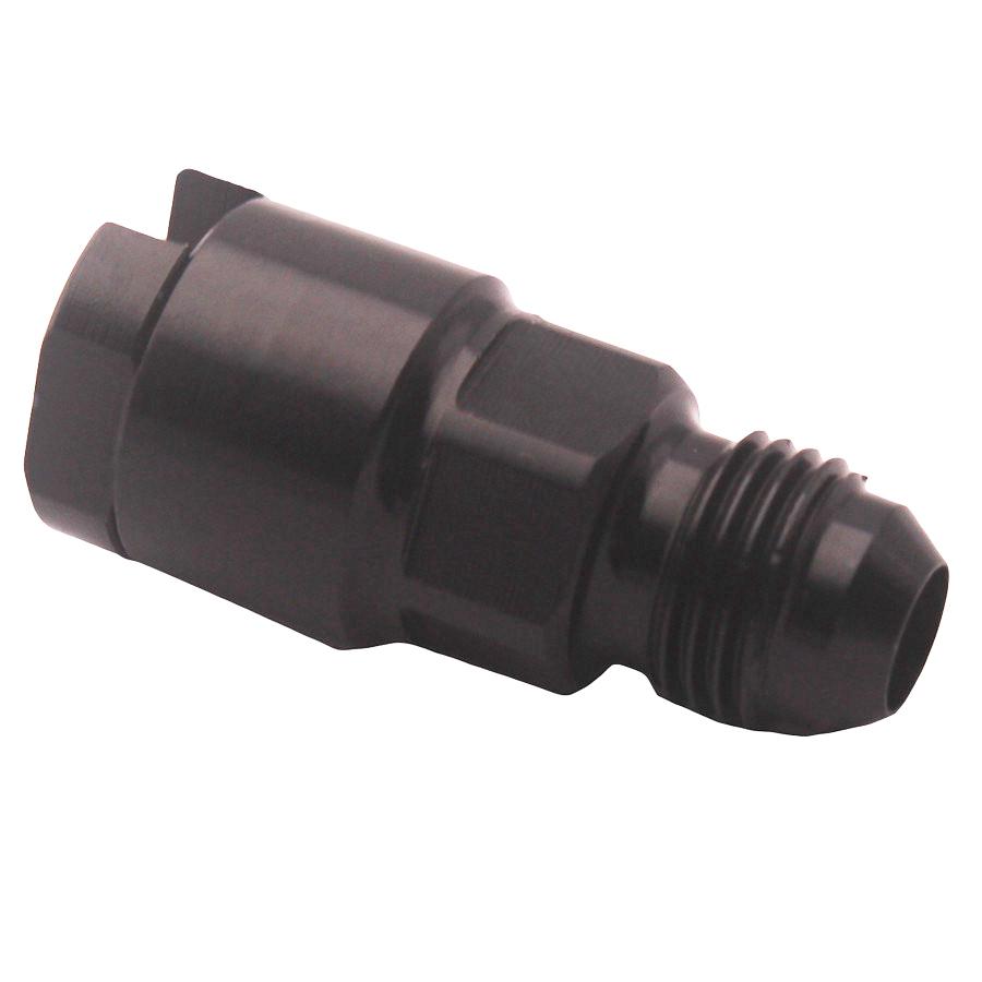 Universal Fuel Line EFI Adapter Fitting -6 AN Male To 5/16" Quick Disconnect Push Hardline