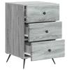 Nightstand Gray Sonoma 43 x 41 x 66.5 cm Particleboard