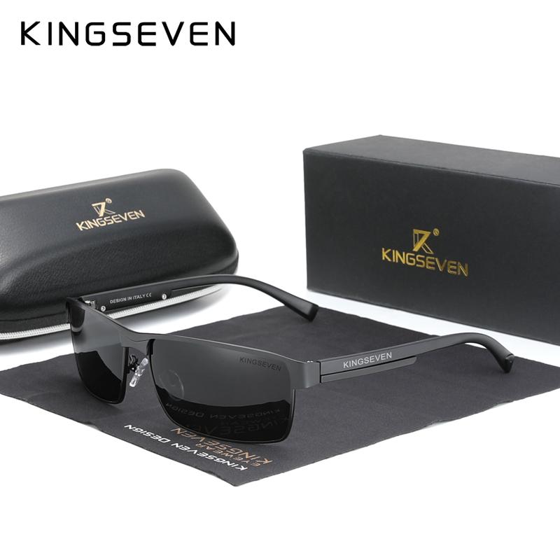 KINGSEVEN NEW Fashion Polarized Sunglasses Men Women Anti-glare Driving Square Eyewear Men's Sun Glasses Male Goggle UV400