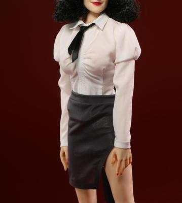 Figur mit TBLeague Körper JOA Sexy Schöne Frau Büro Dame Sekretärin Langarm Schlitzrock und Unterhosen Set und Kopf Nicht [TOYBARJAPAN] 1/6