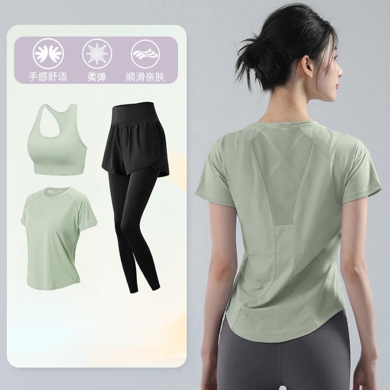 Tennis Suit Women's Short-sleeved Training Clothes Outdoor Running Quick-drying Clothes Thin Badminton T-shirt Fitness Clothes
