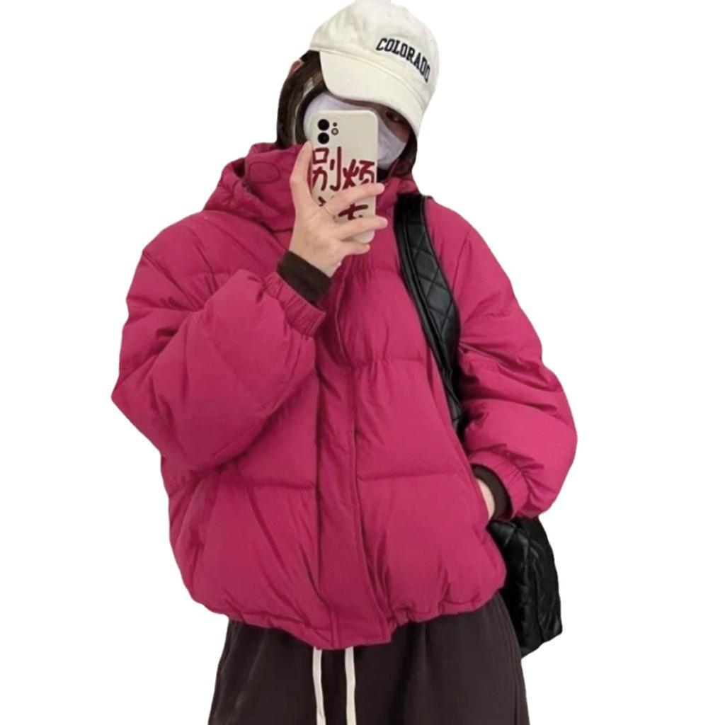 Cotton Clothes Women's 2025 Winter Down Cotton Jacket Korean Loose Bread Jacket Thickened Short Small Padded Jacket Jacket