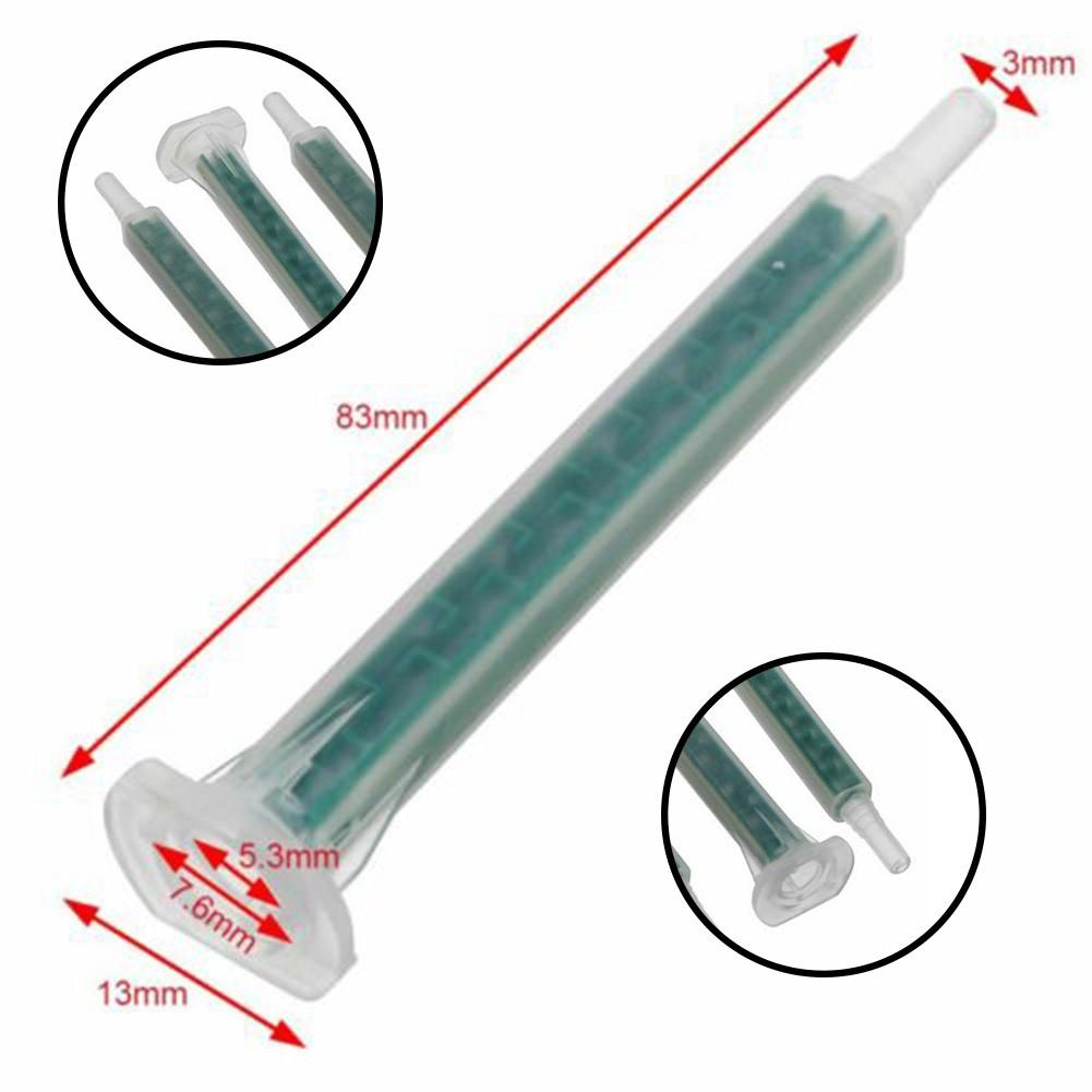 50 PCS 2K Mixing Tips Mixer Nozzles Mixer Tip Static Mixer Resina Epoxy Glue Accessories Two Component Liquid Mixer