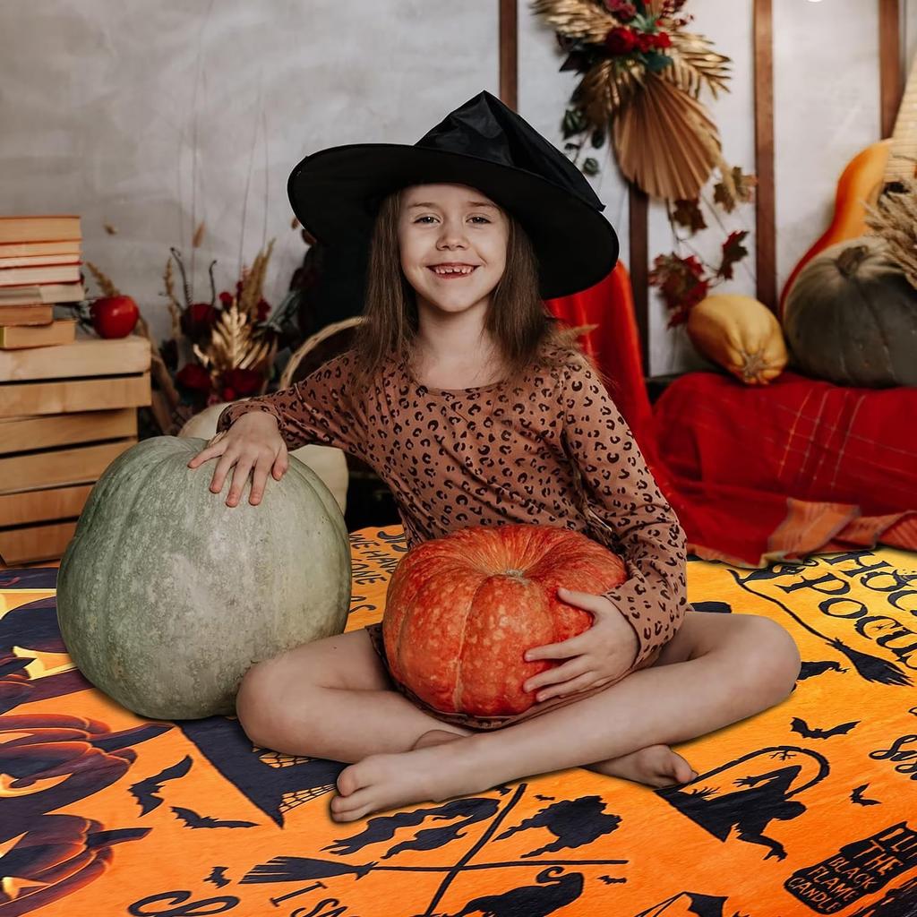 Witch Blanket Halloween Throw Blankets for Women Witch Flannel Fleece Blankets for Couch Sofa Bed Chair Decor Halloween Decorations Blanket 51x59in
