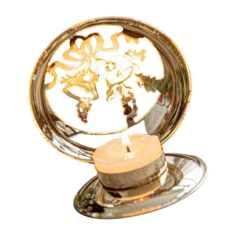 Weihnachten Gold Eisen Kerzenständer Halter Heimdekorationen Hochzeit Heimdekorationen Kerzenständer