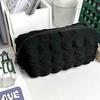 1Pc Cosmetic Bag Solid Color Pencil Case Creative Pillow Bag Large Capacity Bag For Girls School Supplies Stationery Box