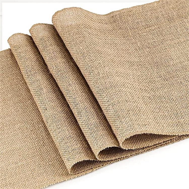 Rustic Burlap Table Runner for Cross-Border Weddings and Banquets