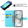 For iPhone 16e Leather Case Pattern Printing Wallet Stand Mobile Cover with Strap