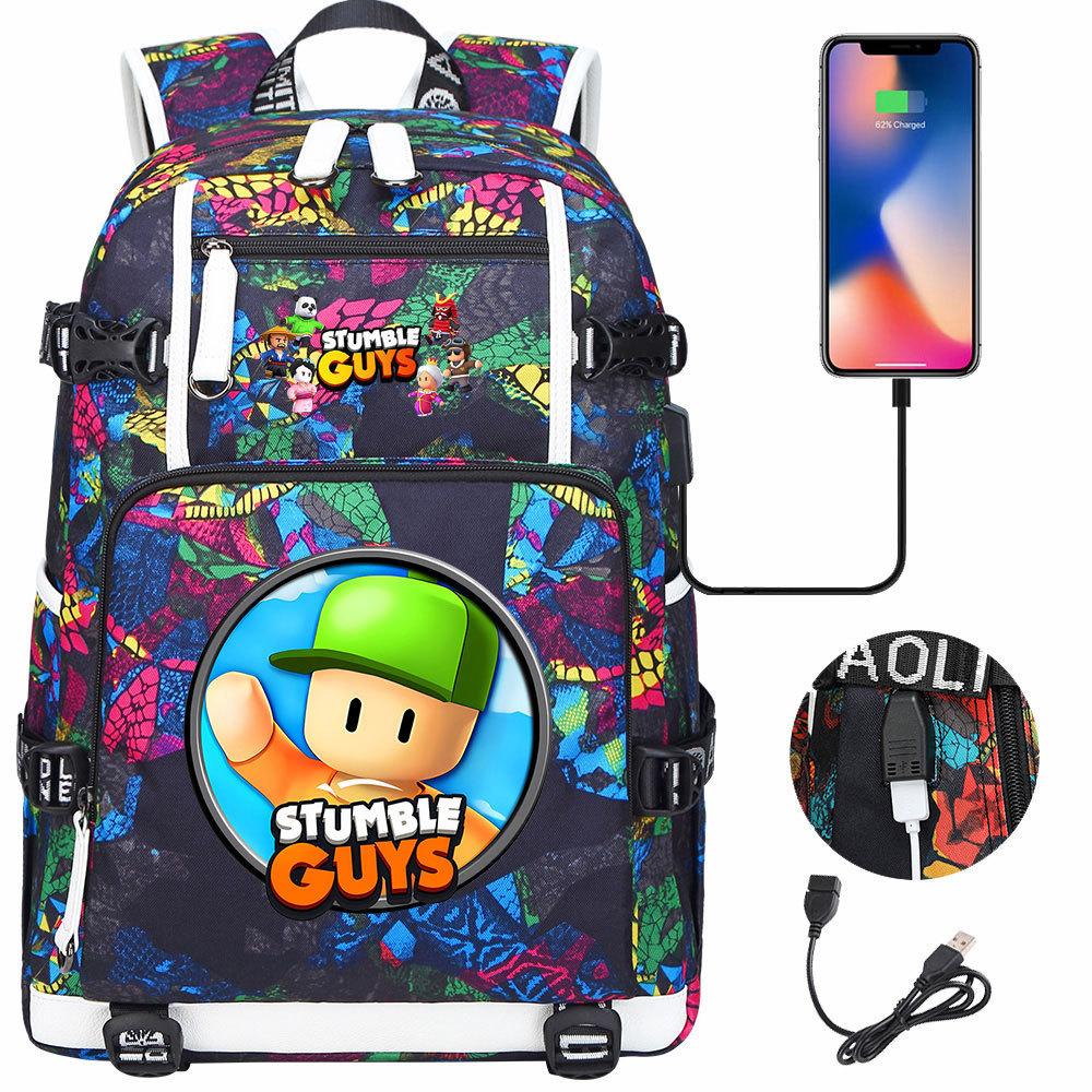 Game Merchandise Collision Party Usb Print Teen Middle School Schoolbag Men and Women Leisure Travel Backpack
