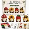 Kleines 3D-Tier-Bastelset mit Perlen und Kunststoffmaterialien für DIY-Tierdekoration und Kinderkreativität