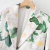 2025 Summer Women's Elegant Floral Print Loose Suit Jacket