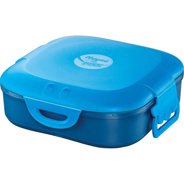 Boîte à déjeuner - plastique - bleu - 1 compartiment - 740ml - 16 x 16 cm - maped