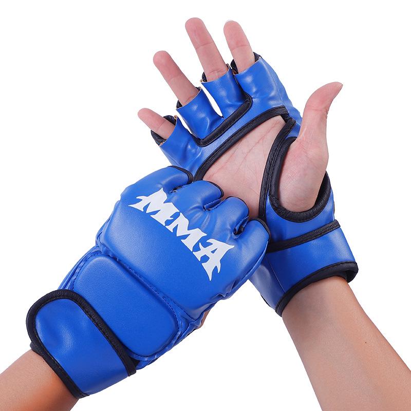 Halbfinger MMA Boxhandschuhe für Erwachsene und Jugendliche für Sanda, Muay Thai, UFC und Training