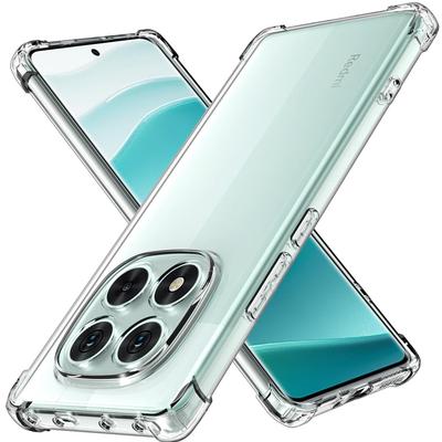 Διάφανη θήκη TPU για Xiaomi Redmi Note 14 Pro 5G Pro+ Plus Προστατευτικό κάλυμμα τεσσάρων γωνιών Αντικραδασμικό προφυλακτήρα Coque Fundas